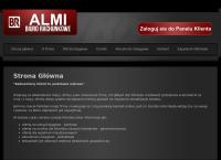 Strona internetowa z Almi. Biuro Rachunkowe