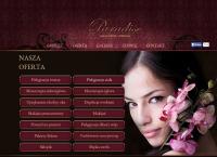 Strona internetowa z Salon Urody i Zdrowia Paradise