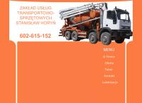 Zakład Usług Transportowo-Sprzętowych Stanisław Horyń. Transport, Beton