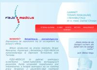 Strona internetowa z Gabinet Terapii Manualnej i Rehabilitacji \"Fizjo-Medicus\"