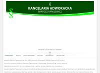 Strona internetowa z Kancelaria Adwokacka adwokat Bartosz Papucewicz