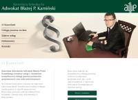 Strona internetowa z Kancelaria Adwokacka Adwokat Błażej Piotr Kamiński