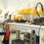 w laboratorium