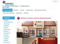 Strona internetowa z Darimed - Centrum zdrowia / Przychodnia / Poradnie