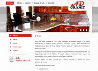 Strona internetowa z AD Granit