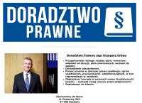 Strona internetowa z Doradztwo Prawne mgr Grzegorz Urbas
