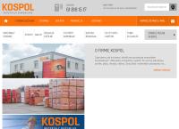 Strona internetowa z Kospol Materiały Budowlane Poznań