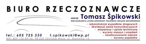 Rzeczoznawca Samochodowy mgr inż. Tomasz Śpikowski