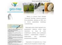 Strona internetowa z Biuro Geodezji i Kartografii Geo-Map mgr inż. Marek Czajkowski