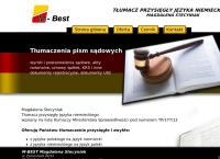 Strona internetowa z M-Best Tłumacz przysięgły języka niemieckiego Magdalena Stecyniak