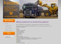 Strona internetowa z JUPITRANS-Piasek,Żwir,Beton,Ziemia,Kamień,Grys Granitowy,Grys Bazaltowy,Gruz, .Transport  Wywrotkami