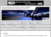 Strona internetowa z P.h.u Dyzio Transport Części Samochodowe Lubin