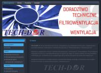 Strona internetowa z TECH-DOR