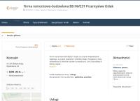 Strona internetowa z BB INVEST Przemysław Oślak