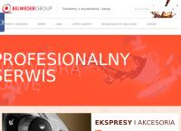 Strona internetowa z Belweder Group
