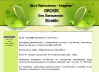 Strona internetowa z Biuro Rachunkowe GROSIK