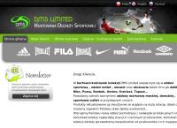 Strona internetowa z Hurtownia Odzieży OUTLET sportowej - DMS Limited