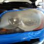 Lampy przed polerowaniem  volvo