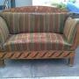 Sofa biedermeyer przed renowacją