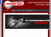 Strona internetowa z F.H.U. Klucz-Serwis Awaryjne otwieranie, Dorabianie Kluczy,Naprawa stacyjek i zamków