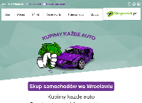Strona internetowa z Skup Aut Wrocław - SKUPAUTEK