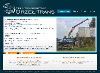 Strona internetowa z Orzeł-Trans: usługi HDS Poznań