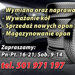 Wulkanizacja + czujniki ciśnienia TPMS