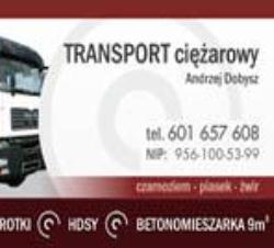 transport ciężarowy usługi i handel andrzej dobysz