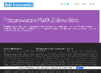 Strona internetowa z MaXX Przeprowadzki Zielona Góra