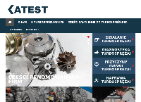 Strona internetowa z ATEST - Regeneracja, diagnostyka, sprzedaż turbosprężarek