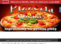Strona internetowa z Pizzeria Quake