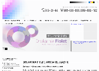 Strona internetowa z Drukarnia Fiolet