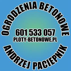Płoty Betonowe - Betoniarstwo - Andrzej Paciepnik