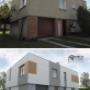 Projekt zmiany elewacji domu z lat 80 w Katowicach