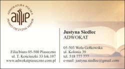 Kancelaria Adwokacka Justyna Siedlec