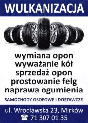 Wulkanizacja Mariusz Grzesik Usługi Wulkanizacyjne