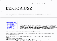 Strona internetowa z Nagrania lektorskie Lektoriusz