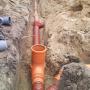 Prace ziemne - instalacja kanalizacyjna