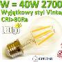 Żarówka LED E27 4W=40W Ciepła Retro