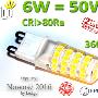 Żarówka LED G9 6W=50W Ciepła
