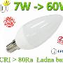 Żarówka świeczka LED E14 7W=60W Ciepła