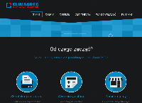 Strona internetowa z KLIMAGREG