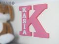 Litera, imię dziecka, K, KASIA, inne litery i imiona, pianka XPS, MDF