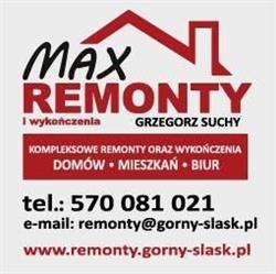 Firma Usługowa MAX Remonty i Wykończenia Grzegorz SUCHY