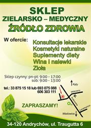 Sklep Zielarsko-Medyczny ŹRÓDŁO ZDROWIA