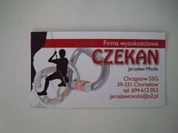 Jarosław Miotła - Firma Wysokościowa "CZEKAN"