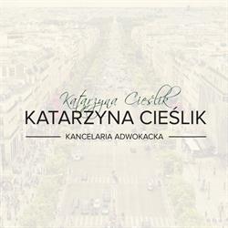 KANCELARIA ADWOKACKA ADWOKAT KATARZYNA CIEŚLIK