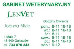 "LENVET" Gabinet Weterynaryjny Joanna Mizia