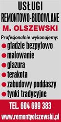 MIECZYSŁAW OLSZEWSKI USŁUGI REMONTOWO BUDOWLANE