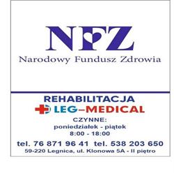 Podstawowa Opieka Zdrowotna i Rehabilitacja "LEG-MEDICAL" Magdalena Łaksa